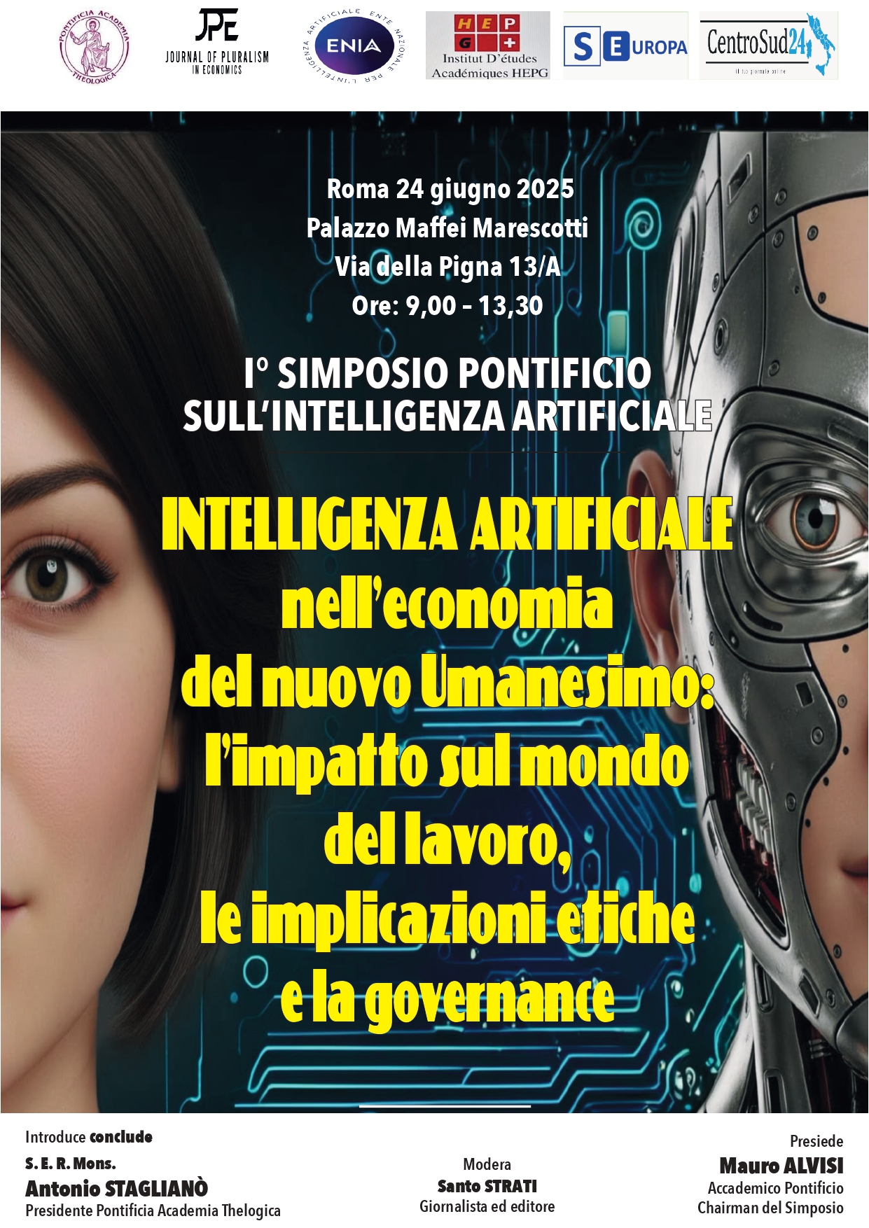 Locandina e programma del I Simposio Pontificio AI - Roma 24 giugno_page-0001