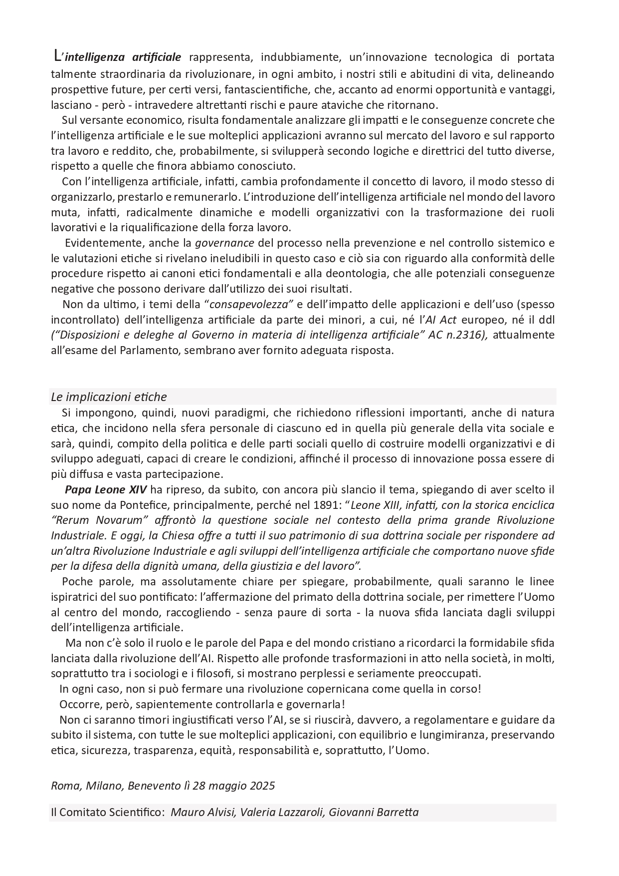 Locandina e programma del I Simposio Pontificio AI - Roma 24 giugno_page-0004